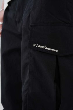 BJHG Y2K Pleated Cargo Pants - 90s Grunge, Retro Summer Outfits, Y2K Fashion Essentials