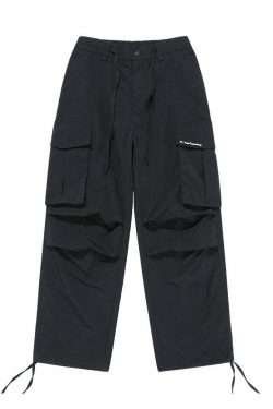 BJHG Y2K Pleated Cargo Pants - 90s Grunge, Retro Summer Outfits, Y2K Fashion Essentials