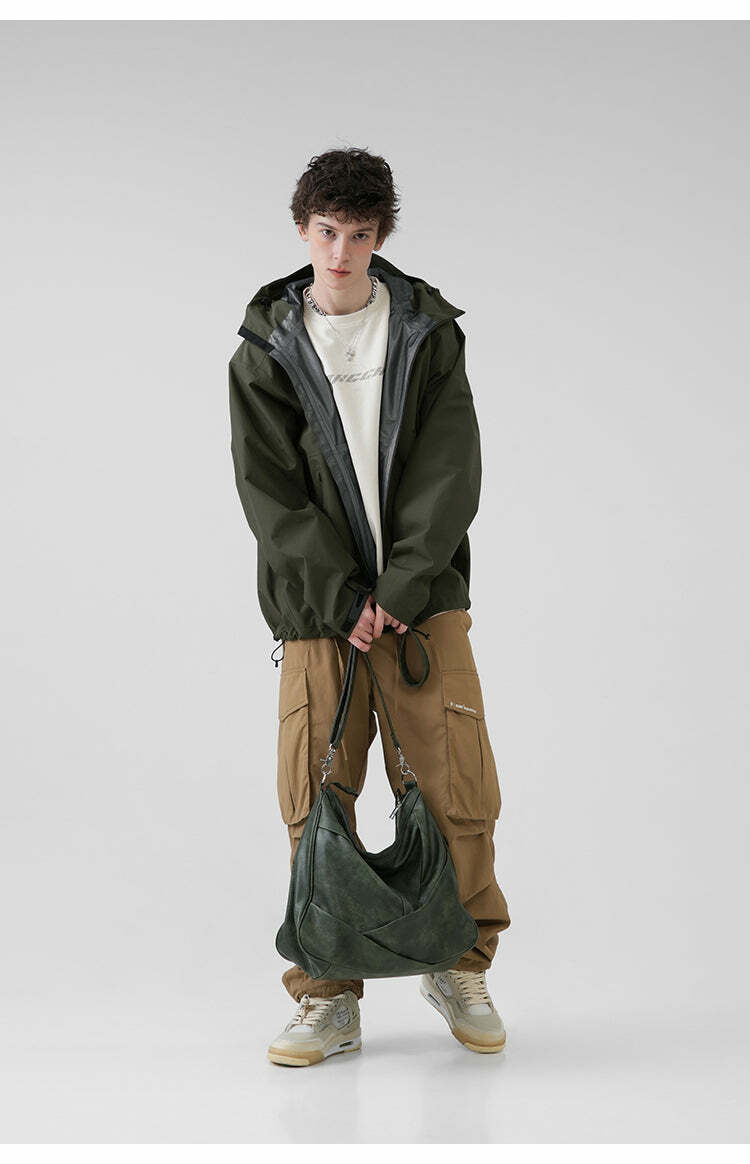 BJHG Y2K Pleated Cargo Pants - 90s Grunge, Retro Summer Outfits, Y2K Fashion Essentials
