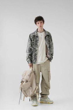BJHG Y2K Pleated Cargo Pants - 90s Grunge, Retro Summer Outfits, Y2K Fashion Essentials