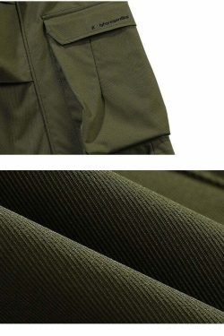 BJHG Y2K Pleated Drawstring Cargo Shorts - 90s Grunge Summer Outfit, Retro Y2K Fashion