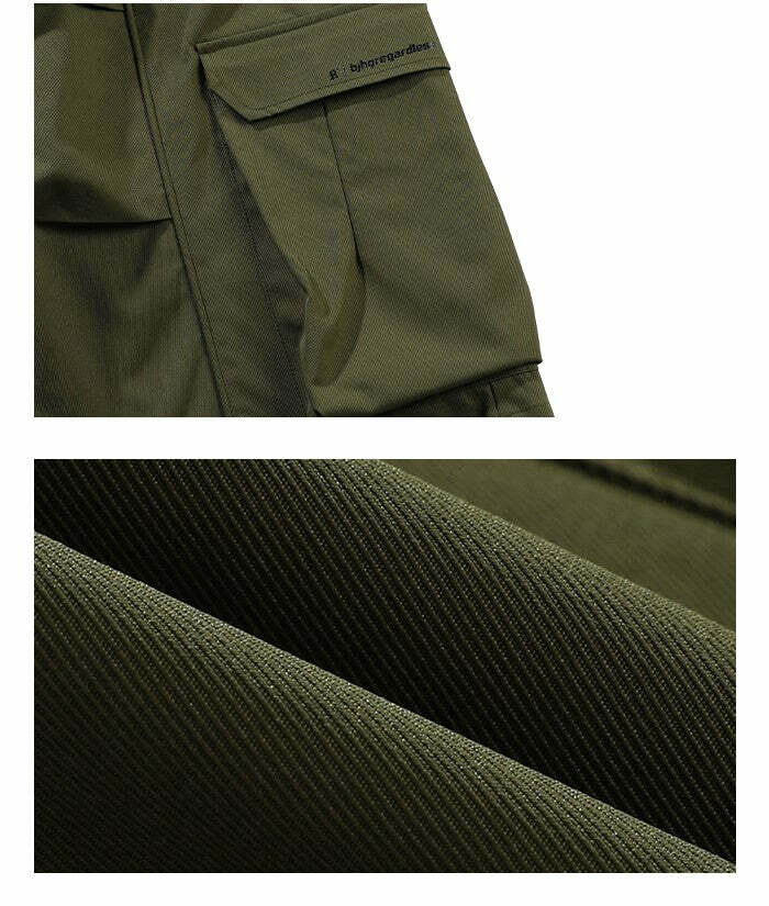 BJHG Y2K Pleated Drawstring Cargo Shorts - 90s Grunge Summer Outfit, Retro Y2K Fashion