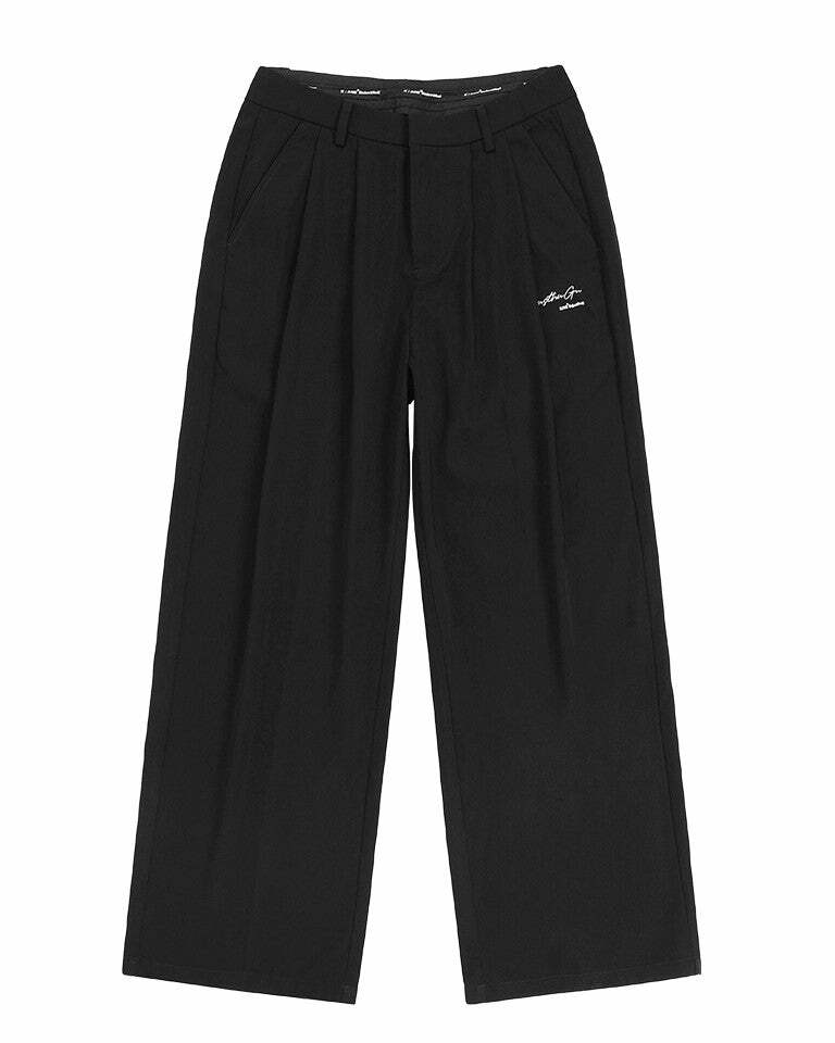 BJHG Y2K Pleated Trousers - 90s Grunge, Retro Summer Outfits, Y2K Club & Party Fashion