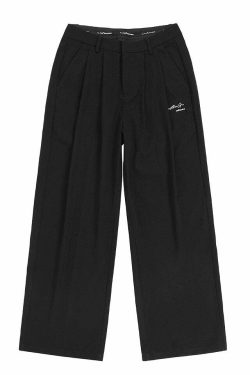 BJHG Y2K Pleated Trousers - 90s Grunge, Retro Summer Outfits, Y2K Club & Party Fashion