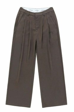 BJHG Y2K Pleated Trousers - 90s Grunge, Retro Summer Outfits, Y2K Club & Party Fashion