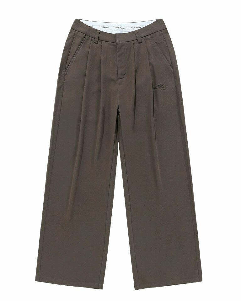 BJHG Y2K Pleated Trousers - 90s Grunge, Retro Summer Outfits, Y2K Club & Party Fashion