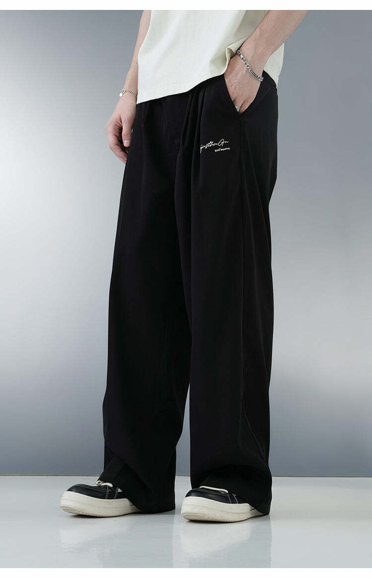 BJHG Y2K Pleated Trousers - 90s Grunge, Retro Summer Outfits, Y2K Club & Party Fashion
