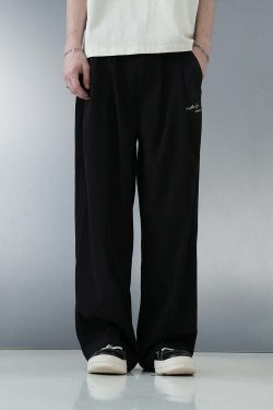 BJHG Y2K Pleated Trousers - 90s Grunge, Retro Summer Outfits, Y2K Club & Party Fashion