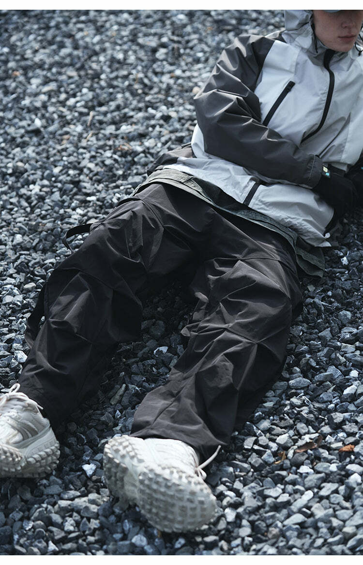 BJHG Y2K Ruched Cargo Pants - 90s Grunge, Retro Summer Outfits, Y2K Fashion Essentials