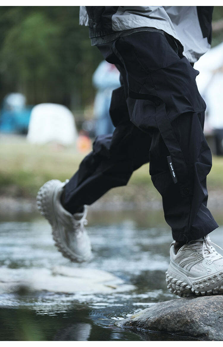 BJHG Y2K Ruched Cargo Pants - 90s Grunge, Retro Summer Outfits, Y2K Fashion Essentials