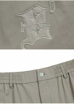 BJHG Y2K Ruched Cargo Pants - 90s Grunge Summer Outfit, Retro Hip Hop Fashion