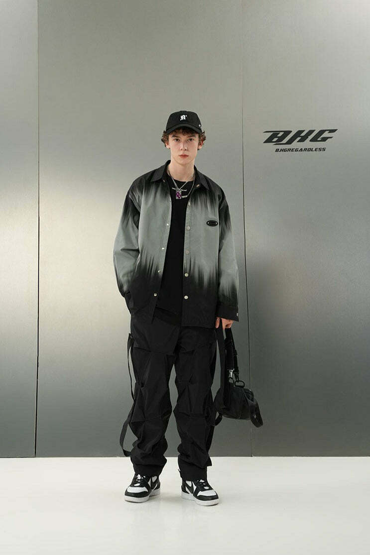 BJHG Y2K Ruched Cargo Pants - 90s Grunge Summer Outfit, Retro Hip Hop Fashion