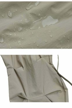 BJHG Y2K Ruched Cargo Pants - 90s Grunge Summer Outfit, Retro Hip Hop Fashion