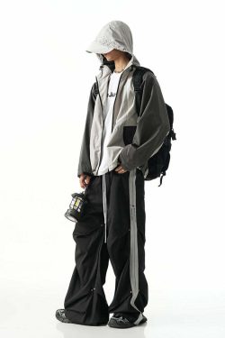 BJHG Y2K Ruched Stud Lounge Pants - 90s Grunge, Retro, Summer Outfits, Y2K Fashion Essentials