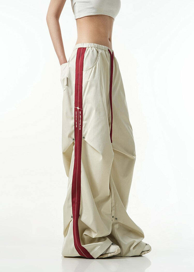 BJHG Y2K Ruched Stud Lounge Pants - 90s Grunge, Retro, Summer Outfits, Y2K Fashion Essentials