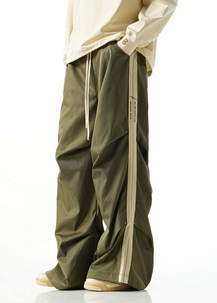 BJHG Y2K Ruched Stud Lounge Pants - 90s Grunge, Retro Style, Summer Y2K Outfits