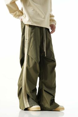 BJHG Y2K Ruched Stud Lounge Pants - 90s Grunge, Retro Style, Summer Y2K Outfits