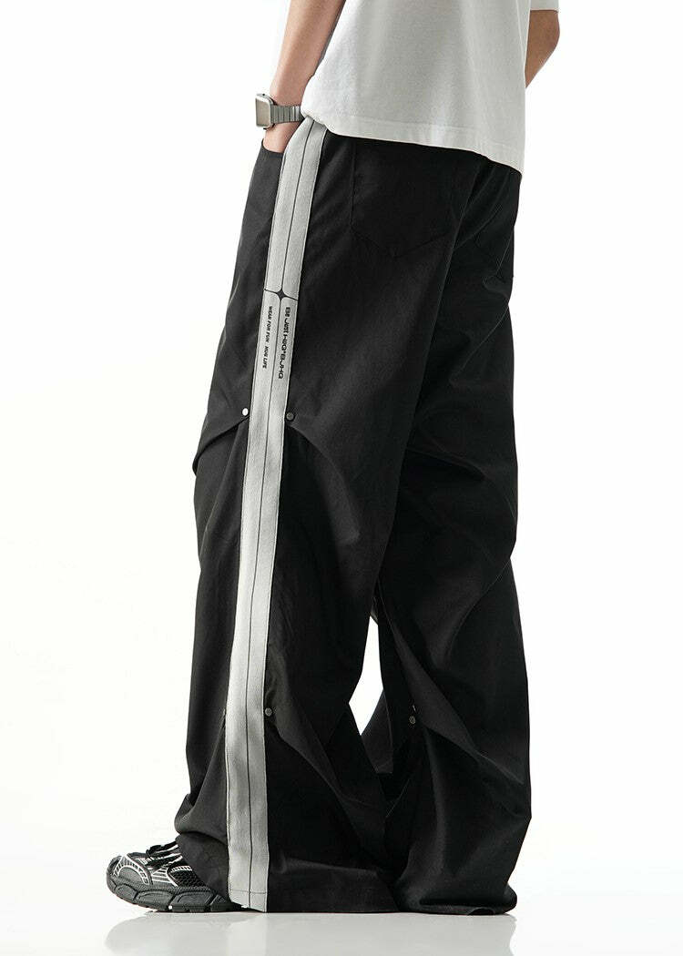 BJHG Y2K Ruched Stud Lounge Pants - 90s Grunge, Retro Style, Summer Y2K Outfits