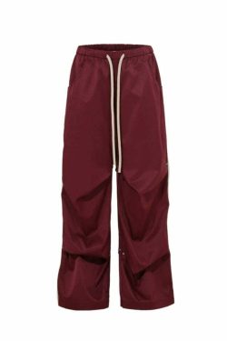 BJHG Y2K Ruched Stud Lounge Pants - 90s Grunge, Retro Style, Summer Y2K Outfits