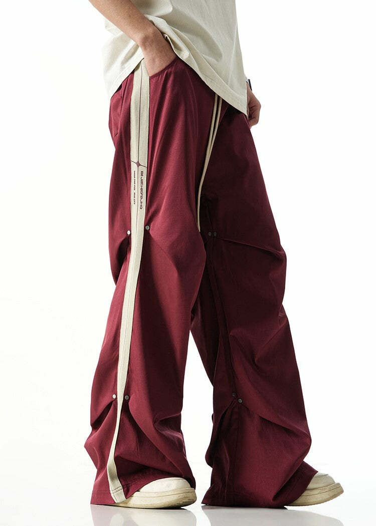 BJHG Y2K Ruched Stud Lounge Pants - 90s Grunge, Retro Style, Summer Y2K Outfits