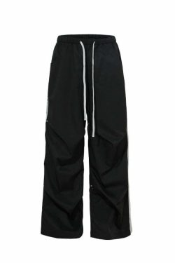 BJHG Y2K Ruched Stud Lounge Pants - 90s Grunge, Retro Style, Summer Y2K Outfits