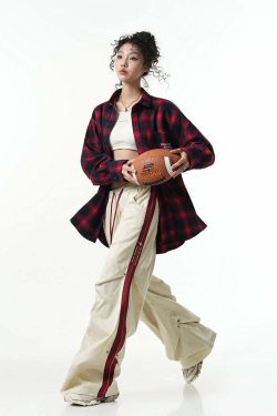 BJHG Y2K Ruched Stud Lounge Pants - 90s Grunge, Retro Style, Summer Y2K Outfits