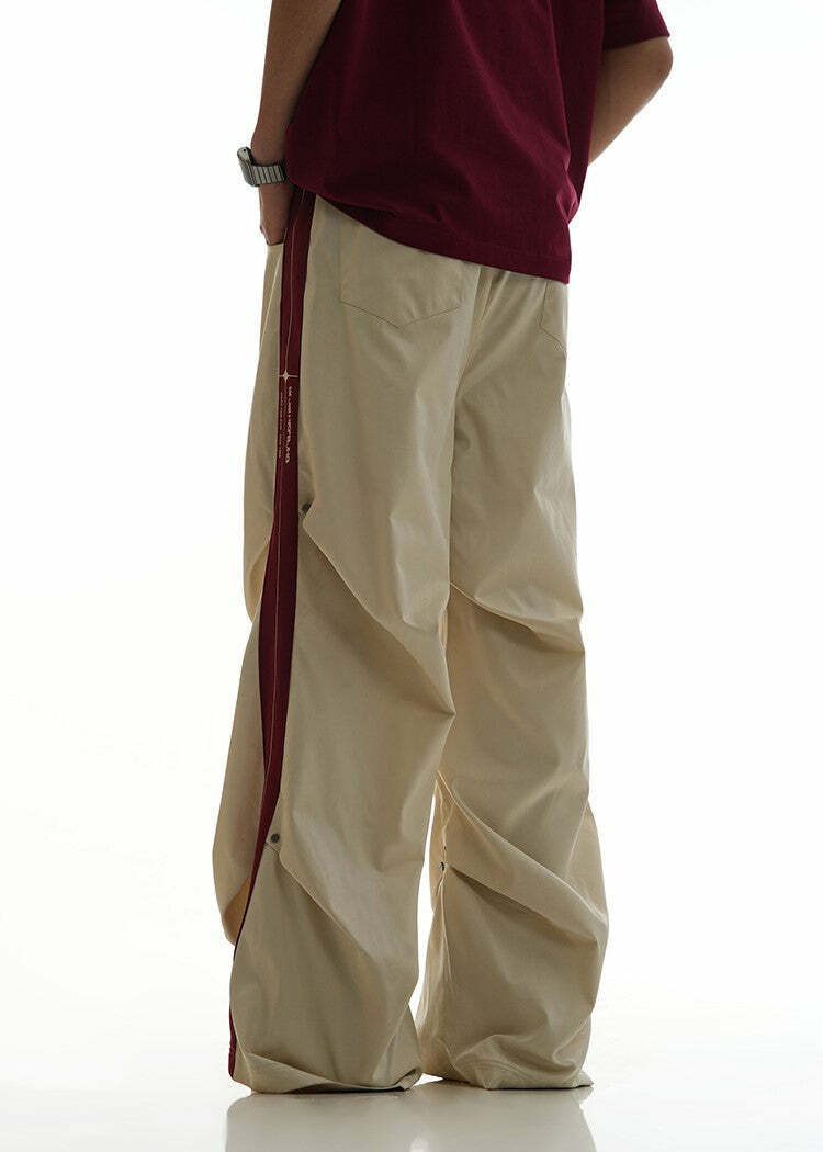 BJHG Y2K Ruched Stud Lounge Pants - 90s Grunge, Retro Style, Summer Y2K Outfits
