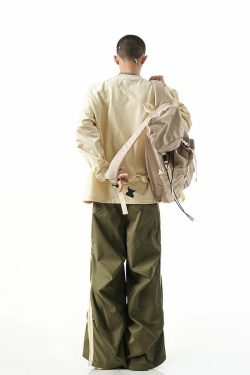 BJHG Y2K Ruched Stud Lounge Pants - 90s Grunge, Retro Style, Summer Y2K Outfits