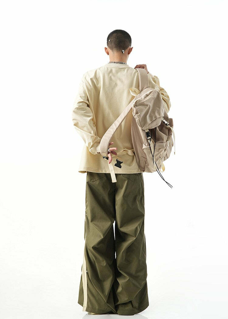 BJHG Y2K Ruched Stud Lounge Pants - 90s Grunge, Retro Style, Summer Y2K Outfits