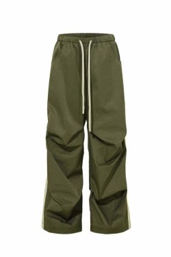 BJHG Y2K Ruched Stud Lounge Pants - 90s Grunge, Retro Style, Summer Y2K Outfits