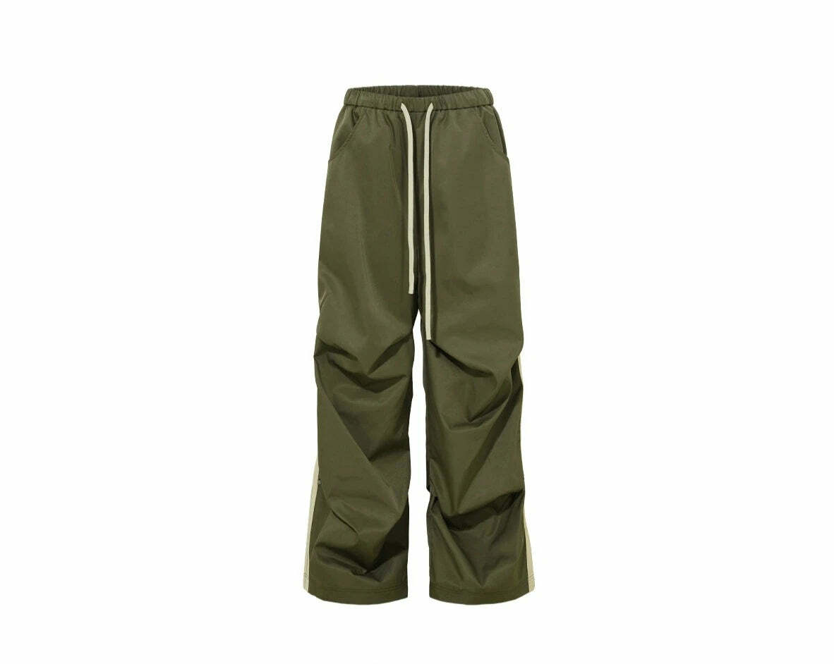 BJHG Y2K Ruched Stud Lounge Pants - 90s Grunge, Retro Style, Summer Y2K Outfits