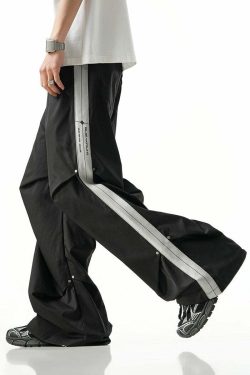 BJHG Y2K Ruched Stud Lounge Pants - 90s Grunge, Retro Style, Summer Y2K Outfits