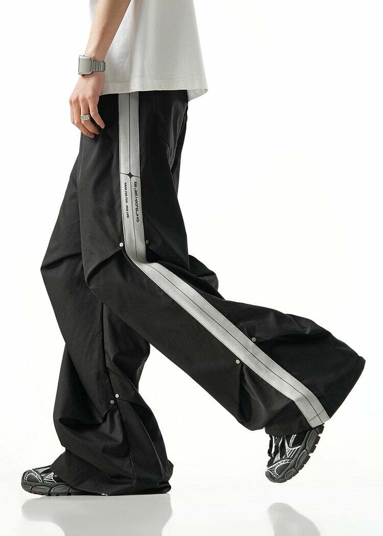 BJHG Y2K Ruched Stud Lounge Pants - 90s Grunge, Retro Style, Summer Y2K Outfits