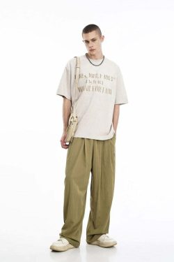 BJHG Y2K Summer Flowy Trousers - 90s Grunge, Retro, Pastel Goth, Y2K Club & Party
