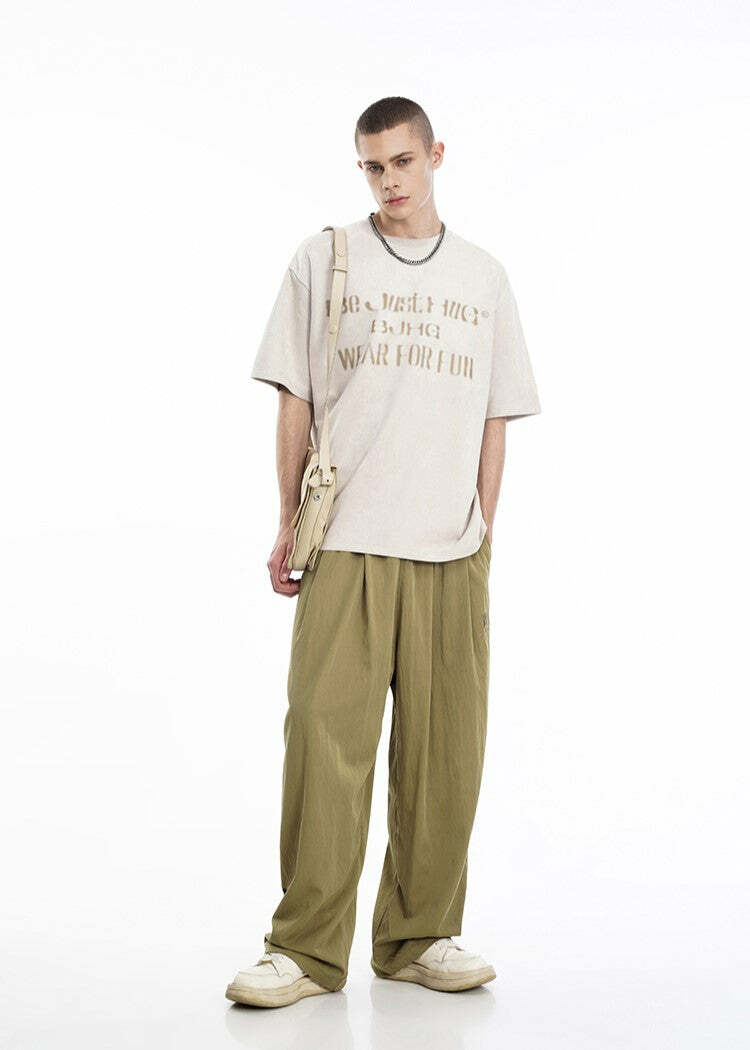 BJHG Y2K Summer Flowy Trousers - 90s Grunge, Retro, Pastel Goth, Y2K Club & Party