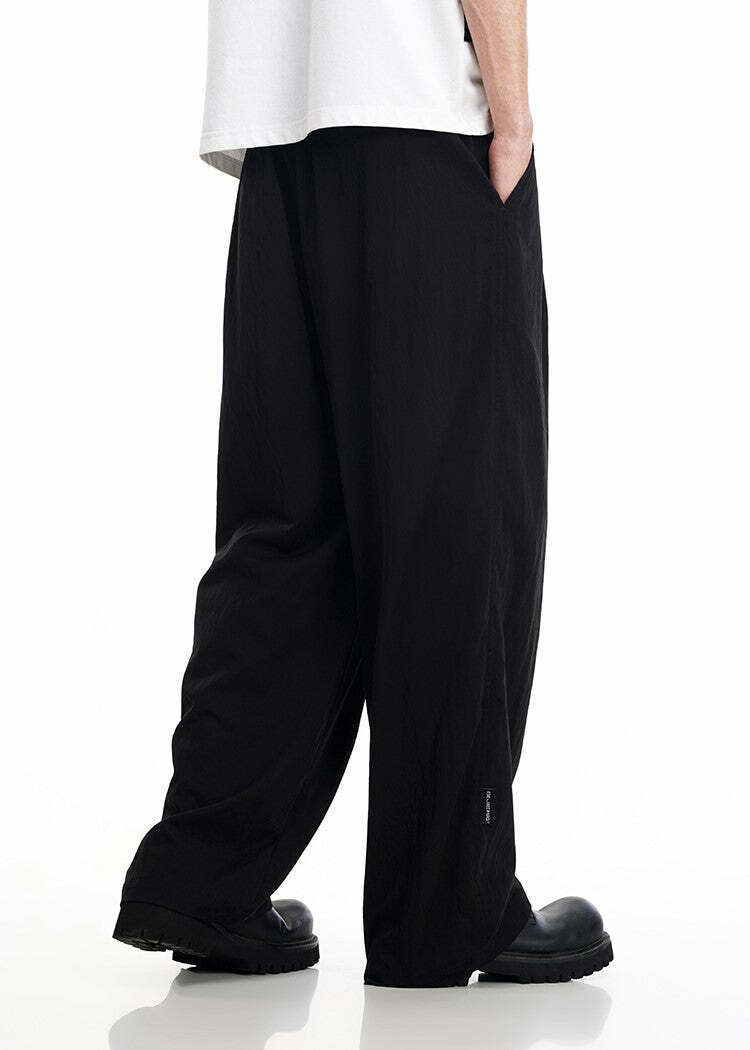BJHG Y2K Summer Flowy Trousers - 90s Grunge, Retro, Pastel Goth, Y2K Club & Party