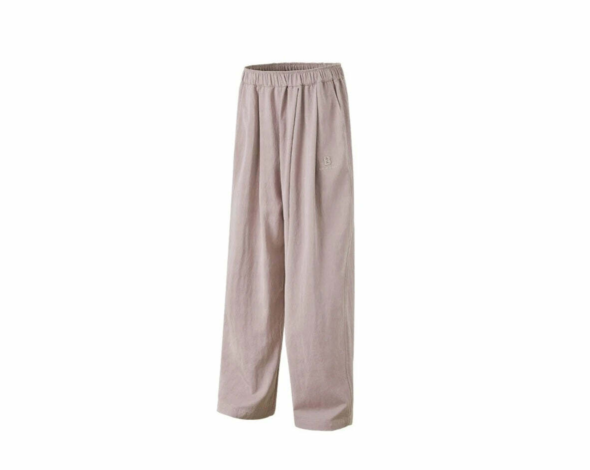 BJHG Y2K Summer Flowy Trousers - 90s Grunge, Retro, Pastel Goth, Y2K Club & Party