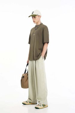 BJHG Y2K Summer Flowy Trousers - 90s Grunge, Retro, Pastel Goth, Y2K Club & Party