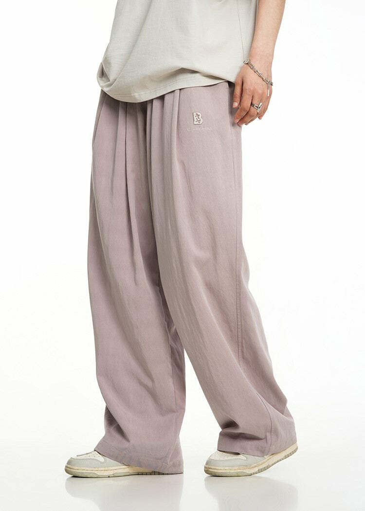 BJHG Y2K Summer Flowy Trousers - 90s Grunge, Retro, Pastel Goth, Y2K Club & Party