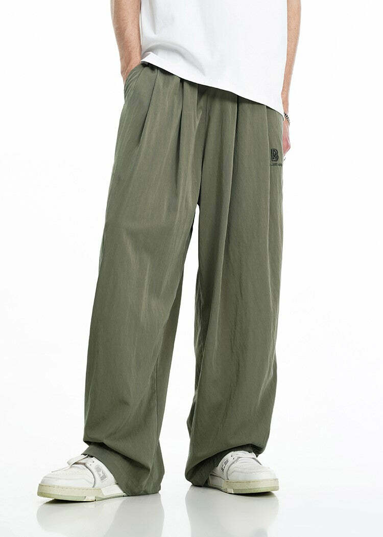 BJHG Y2K Summer Flowy Trousers - 90s Grunge, Retro, Pastel Goth, Y2K Club & Party