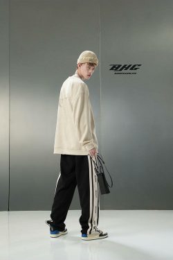BJHG Y2K Velour Wideleg Lounge Pants - 90s Grunge, Retro, Summer, Party, and Club Outfits