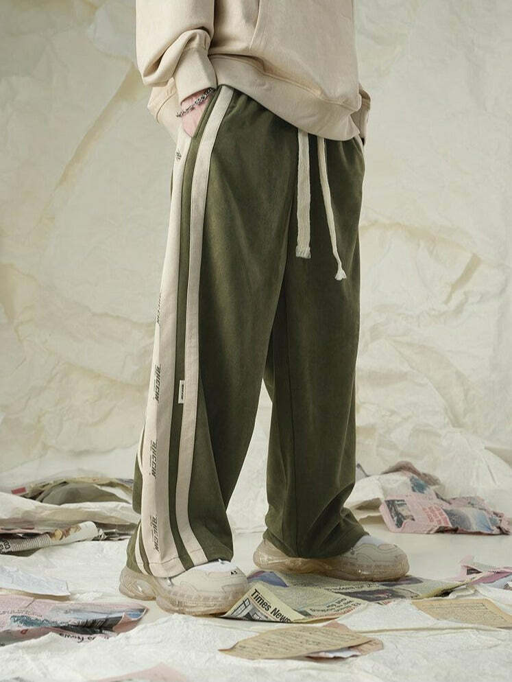 BJHG Y2K Velour Wideleg Lounge Pants - 90s Grunge, Retro, Summer, Party, and Club Outfits