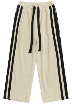 BJHG Y2K Velour Wideleg Lounge Pants - 90s Grunge, Retro, Summer, Party, and Club Outfits
