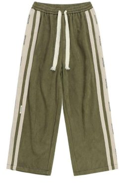 BJHG Y2K Velour Wideleg Lounge Pants - 90s Grunge, Retro, Summer, Party, and Club Outfits