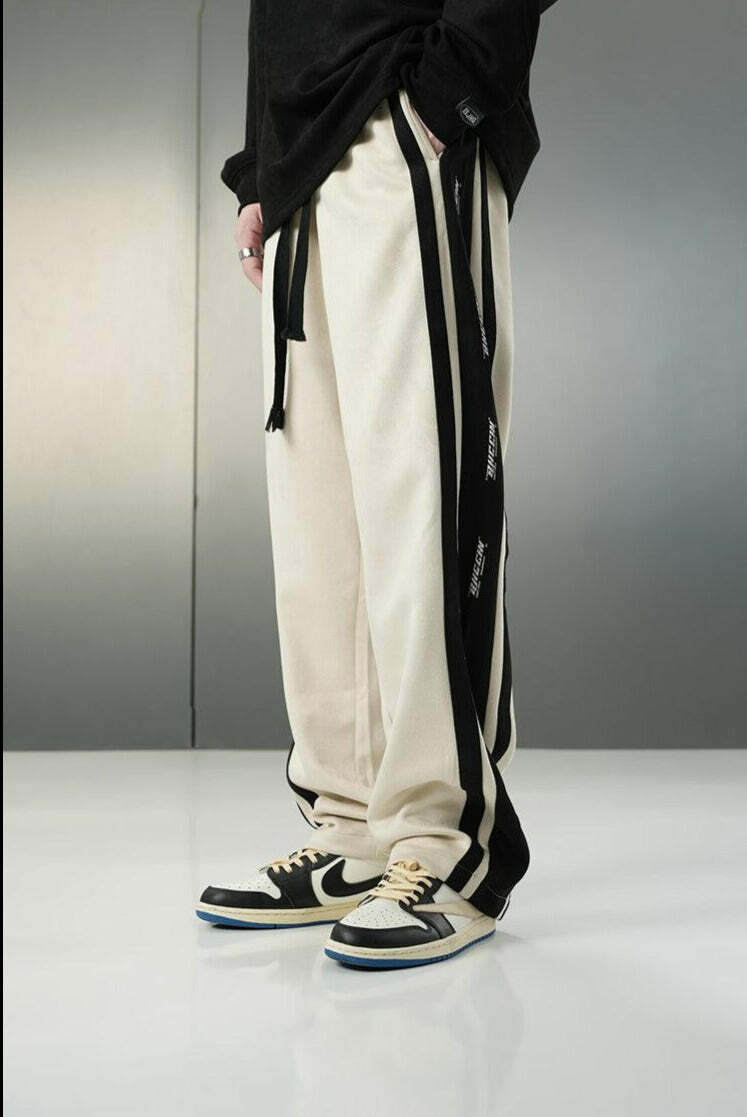 BJHG Y2K Velour Wideleg Lounge Pants - 90s Grunge, Retro, Summer, Party, and Club Outfits