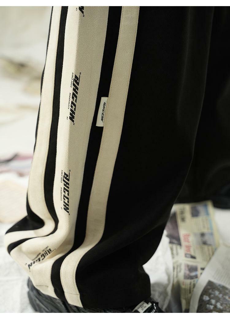 BJHG Y2K Velour Wideleg Lounge Pants - 90s Grunge, Retro, Summer, Party, and Club Outfits