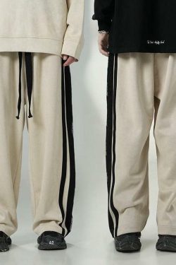 BJHG Y2K Velour Wideleg Lounge Pants - 90s Grunge, Retro, Summer, Party, and Club Outfits
