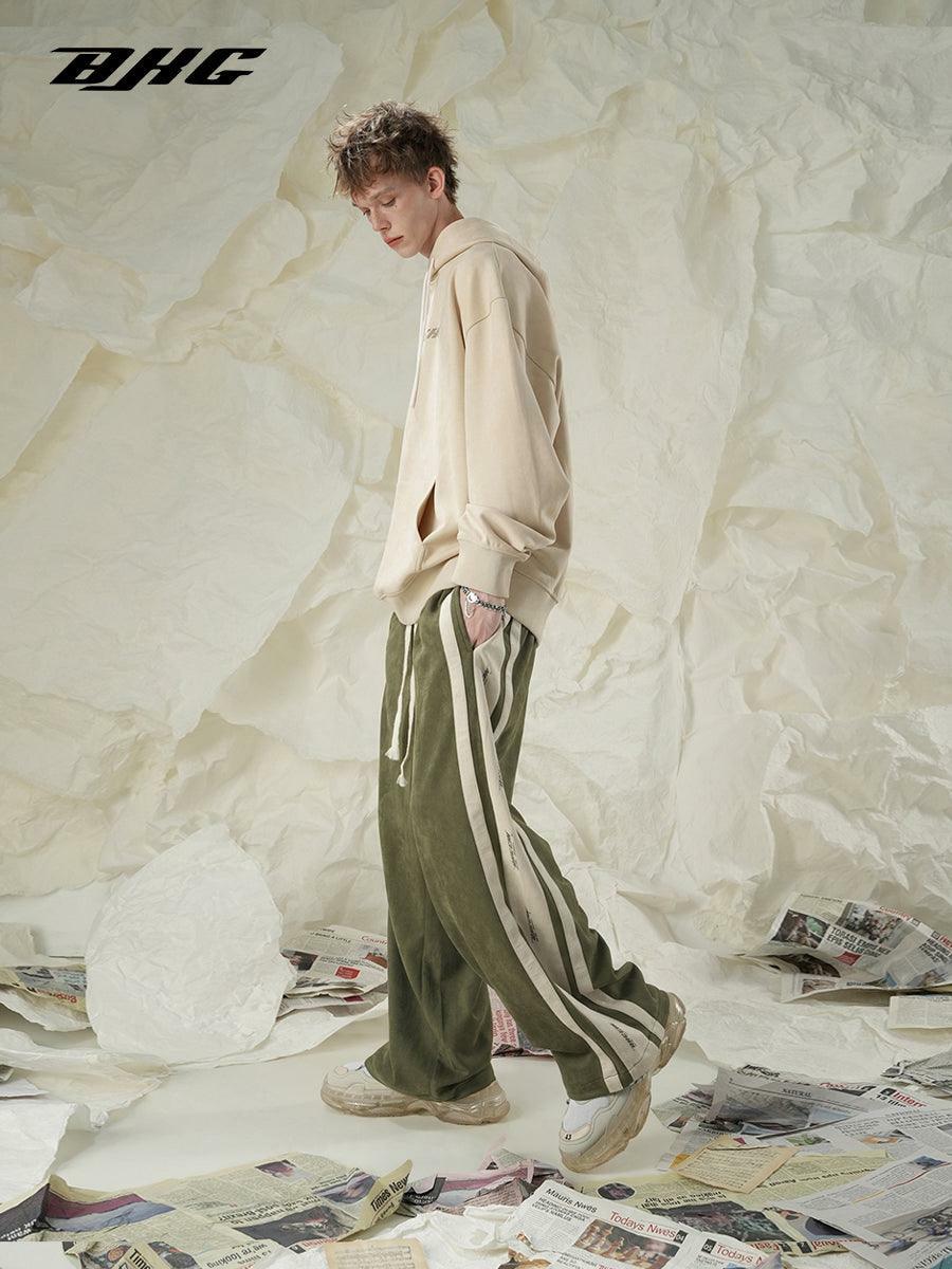 BJHG Y2K Velour Wideleg Lounge Pants - 90s Grunge, Retro, Summer, Party, and Club Outfits