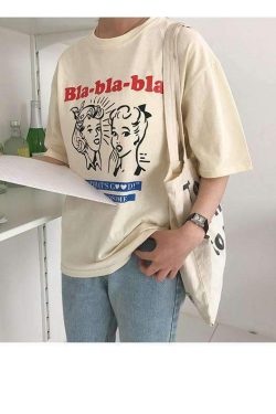 BLA-BLA-BLA TEE: Y2K Summer Grunge & 90s Retro Fashion for Women - Perfect for Parties & Club Out