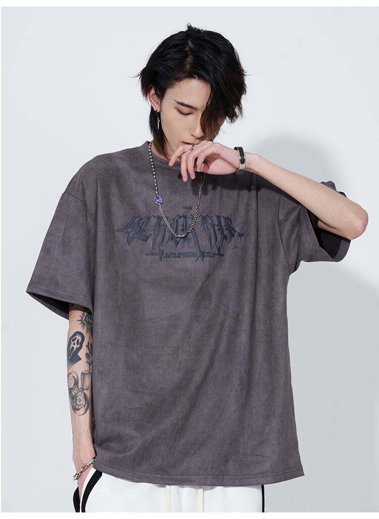 Black Air 'Search and Destroy' Tee - Y2K Grunge, 90s Fashion, Retro Style, Gothic Y2K Outfit